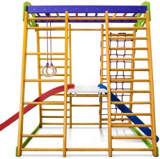 Дитячий спортивний куточок SportBaby Карапуз Plus 2, Сосна-Бук, від 12 місяців до 60 кг